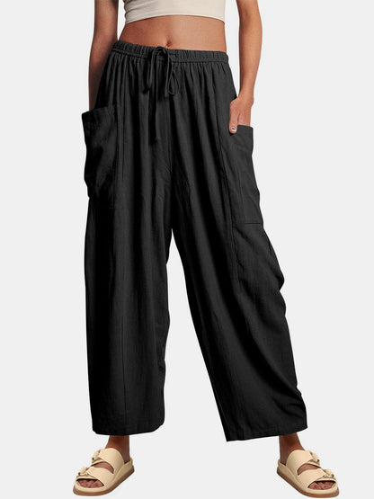 Full Size Wide Leg Pants with Pockets