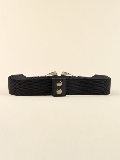 Double Buckle PU Leather Belt