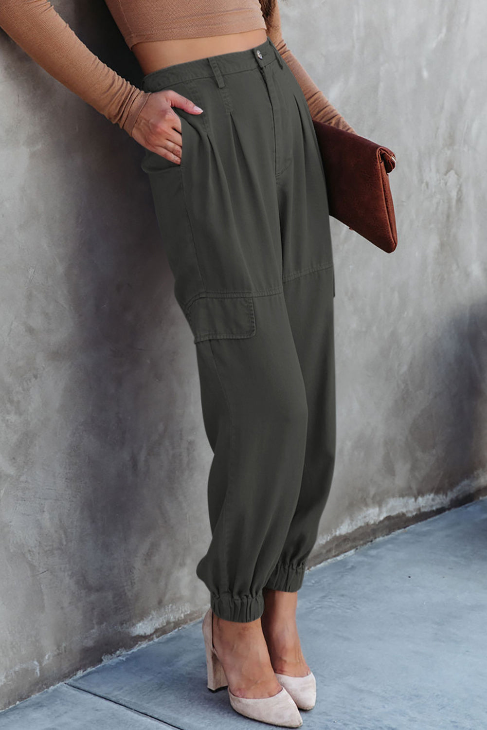 High Waist Cargo Pants