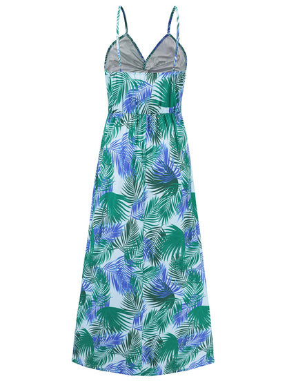 Twisted Printed V-Neck Cami Dress