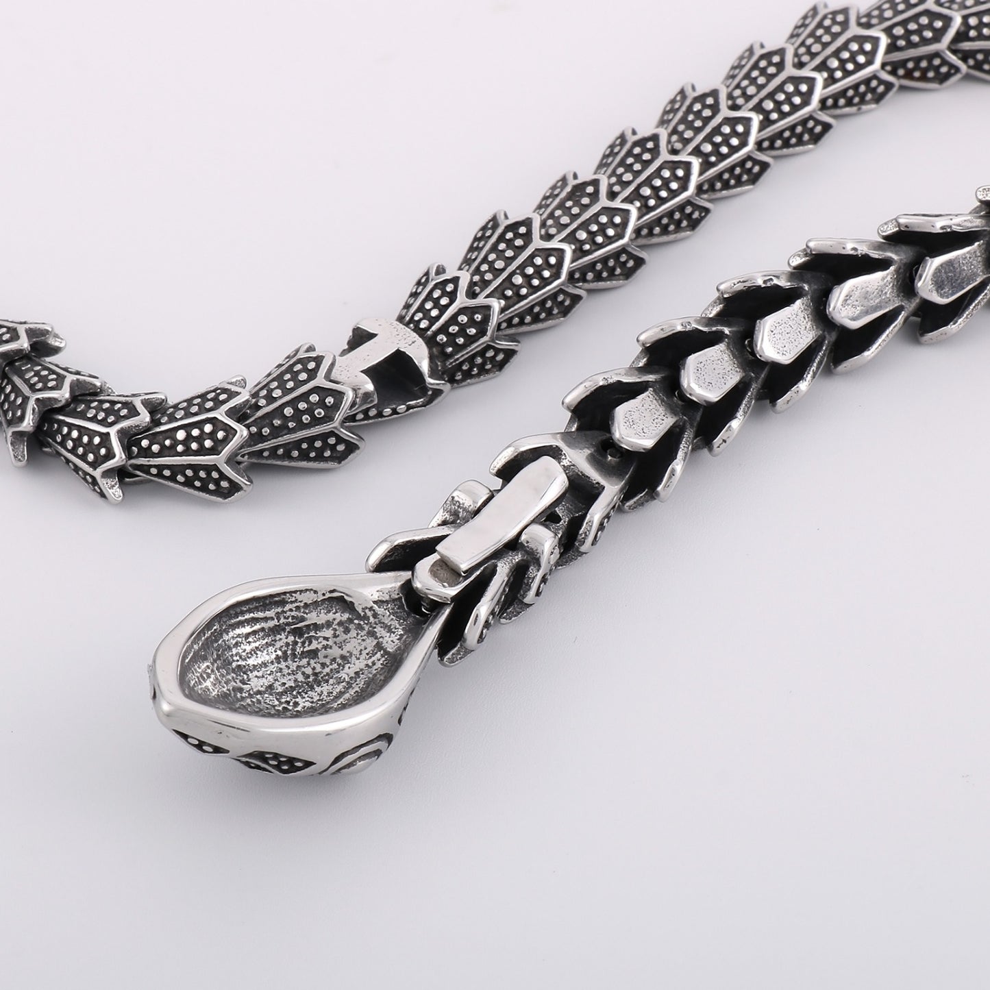 Stainless Steel Snake Shape Necklace